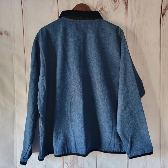 Vintage Sara Studios Women’s Plus 3x 100% Cotton Blue Denim Embroidered 90s - Picture 4 of 7